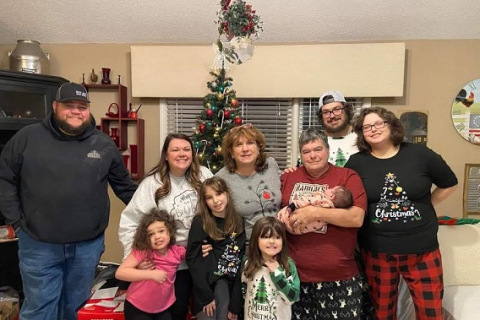 Tammy Frank and her family