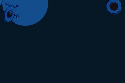 header with human cells in each corner